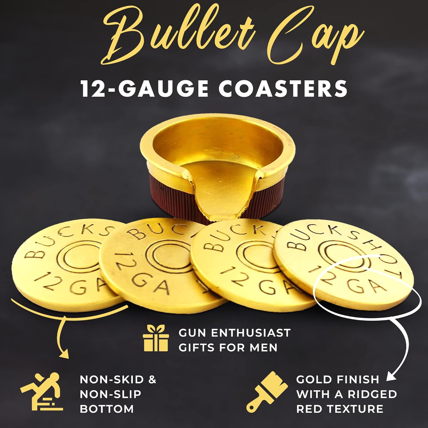 5pc Whiskey Unique Bourbon Barrel Drink Coasters 34 714267oly2L. AC SL1500