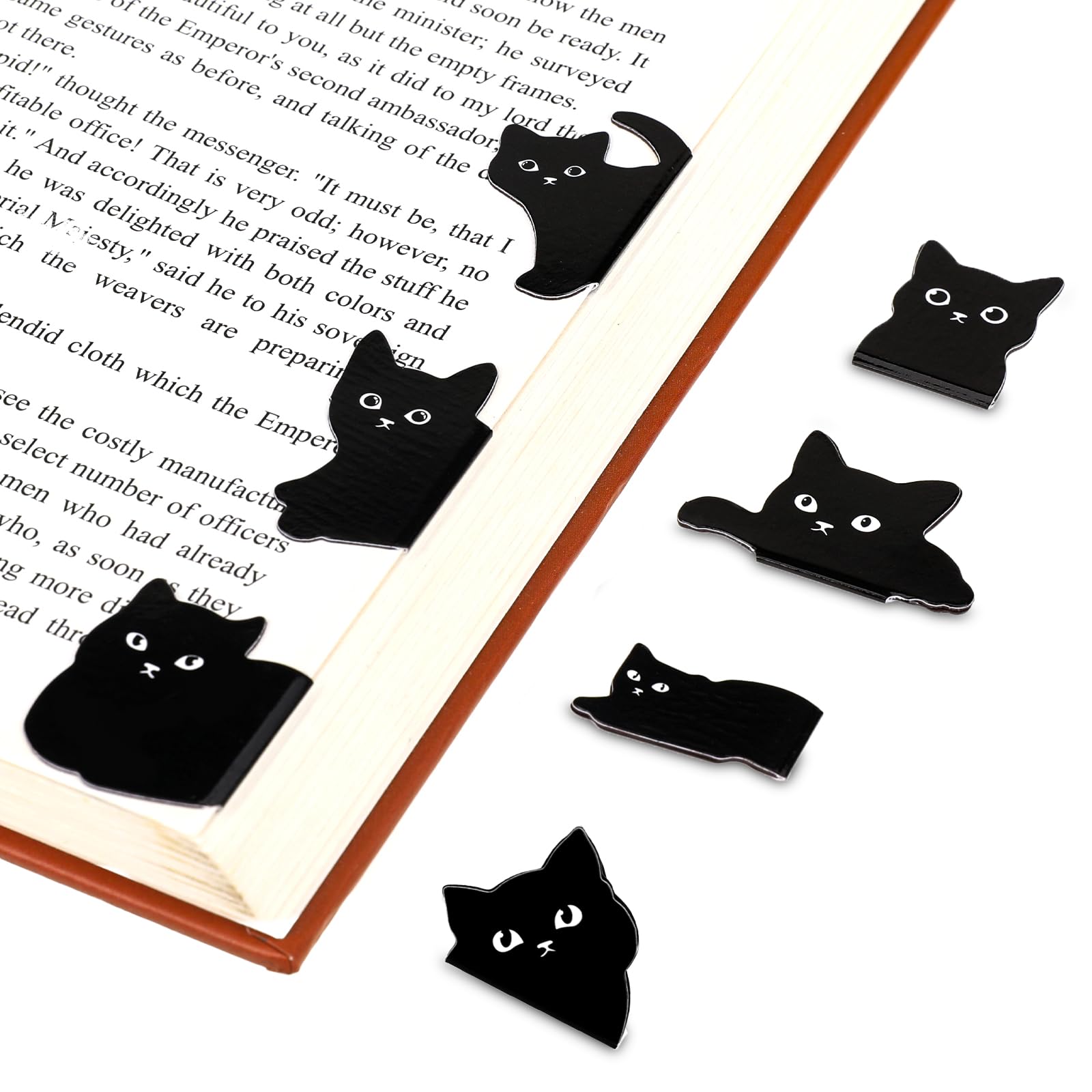 Cat Lover Gifts For Women, Black Cat Bookmark, Stocking Stuffers For Teen Girls Boys, Christmas Birthday Gifts For CAT Lovers, Cats Mom Gift, Book Marks For Reading, Cute Bookmarks For Book