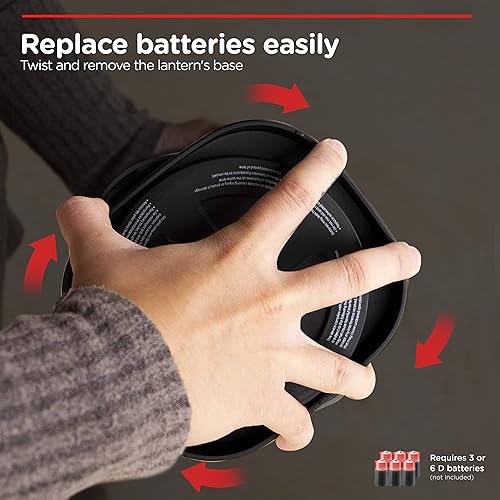 Miniatura 6 de GE 4D Enbrighten farol, 350 lúmenes, batería con vida de 180 horas, color rojo, 11012