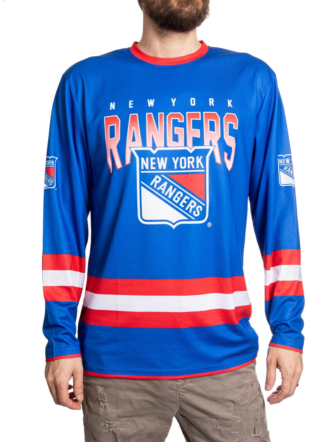 calhoun NHL Men's Game Day Long-Sleeve Performance Loose Fit Rash Guard-picture-34