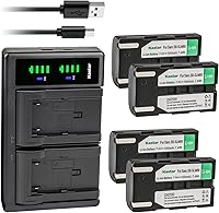 Vista 8 de Kastar Paquete de 2 baterías SB-LSM80 y cargador USB LTD2 de repuesto para Samsung SC-D263 SC-D351 SC-D352 SC-D353 SC-D354 SC-D355 SC-D357 SC-D362