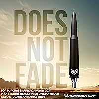 Vista 7 de Antena diseño de proyectil para camionetas Dodge RAM y Ford F150 Raptor.