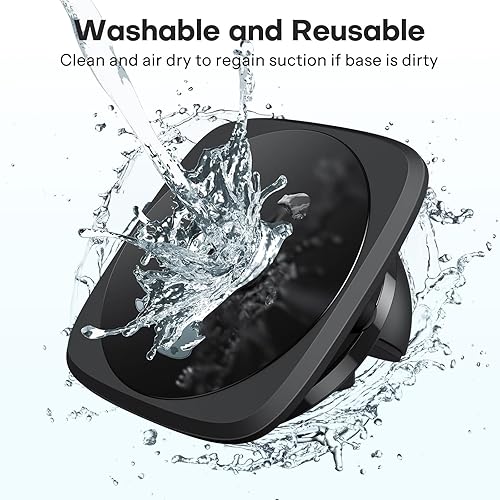 Miniatura 6 de OMOTON Soporte giratorio de 360 para teléfono celular, soporte de teléfono celular con resorte ajustable, soportes delanteros y traseros ajustables