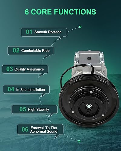 Miniatura 491 de SCITOO CO 10739C - Compresor de CA compatible con Honda Element 2.4L 2003 2004 2005 2006 2007 2008 2009 2010 2011