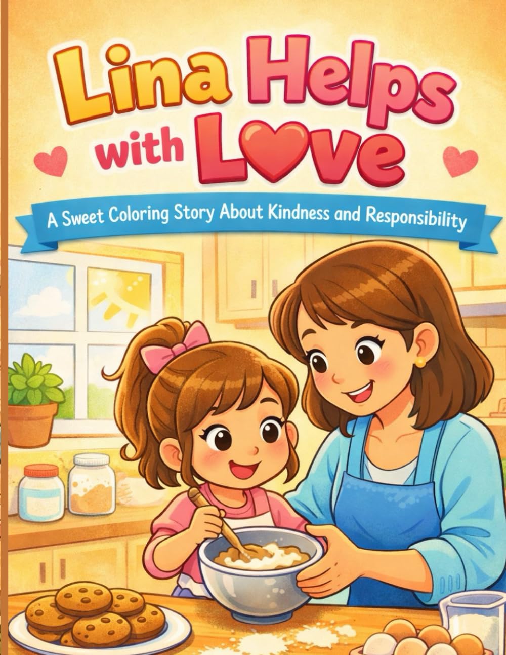 Lina Helps with Love: A Sweet Coloring Story About Kindness and Responsibility
