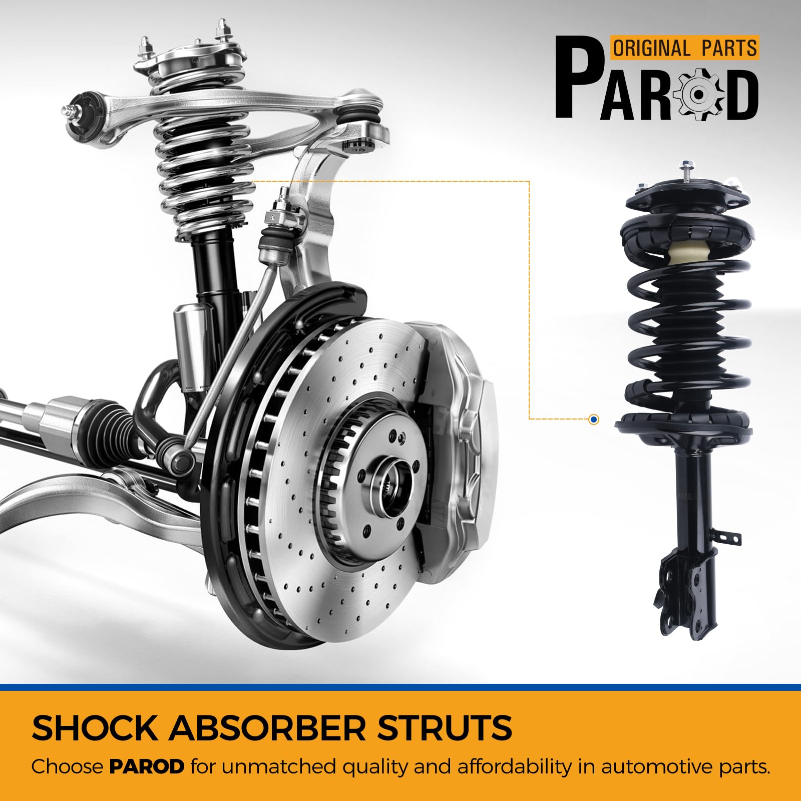 Pair Of Front Complete Strut Assembly For 1998-2002 Chevrolet Prizm 271951