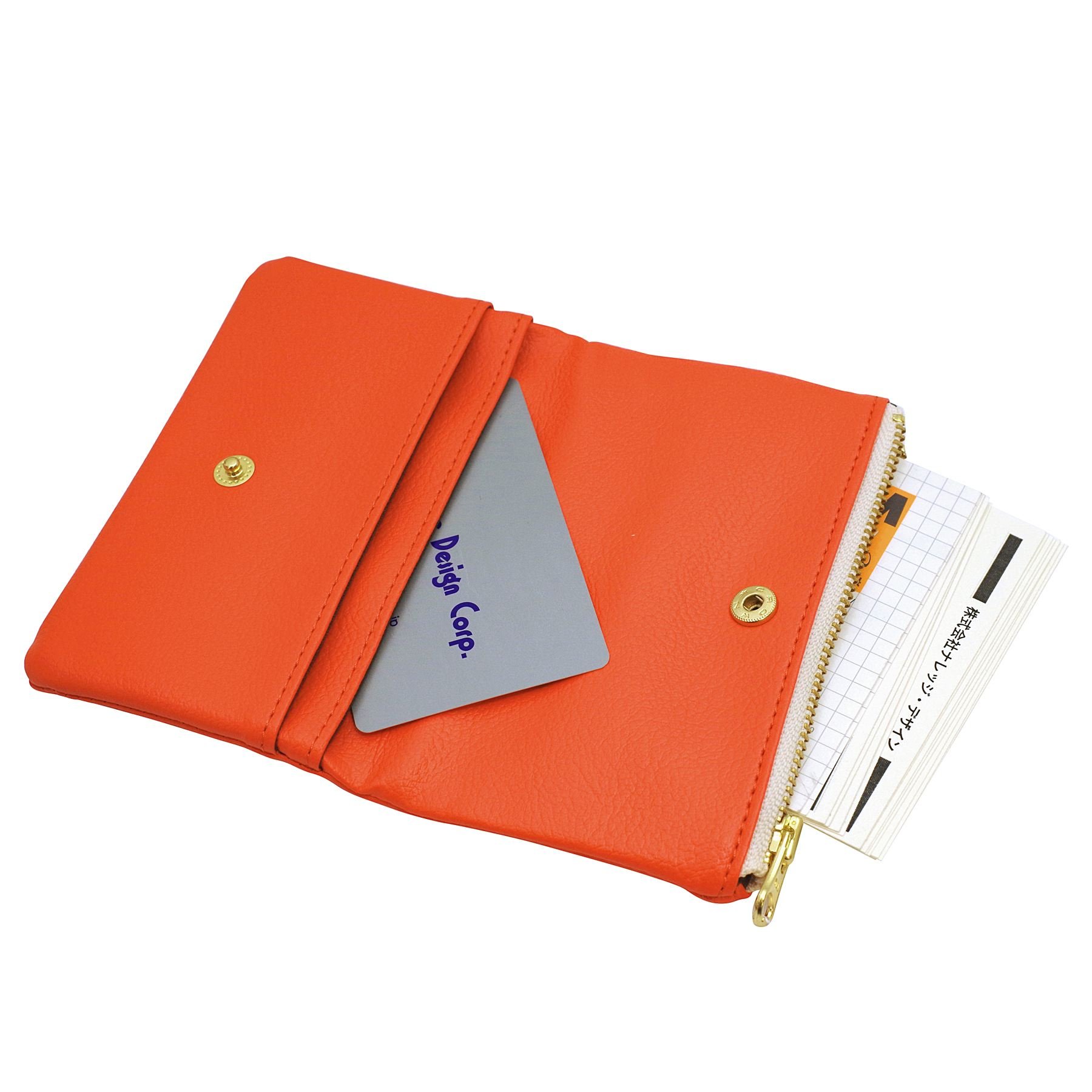 Amazon.co.jp: デルフォニックス クレイグカードケース オレンジ : ファッション