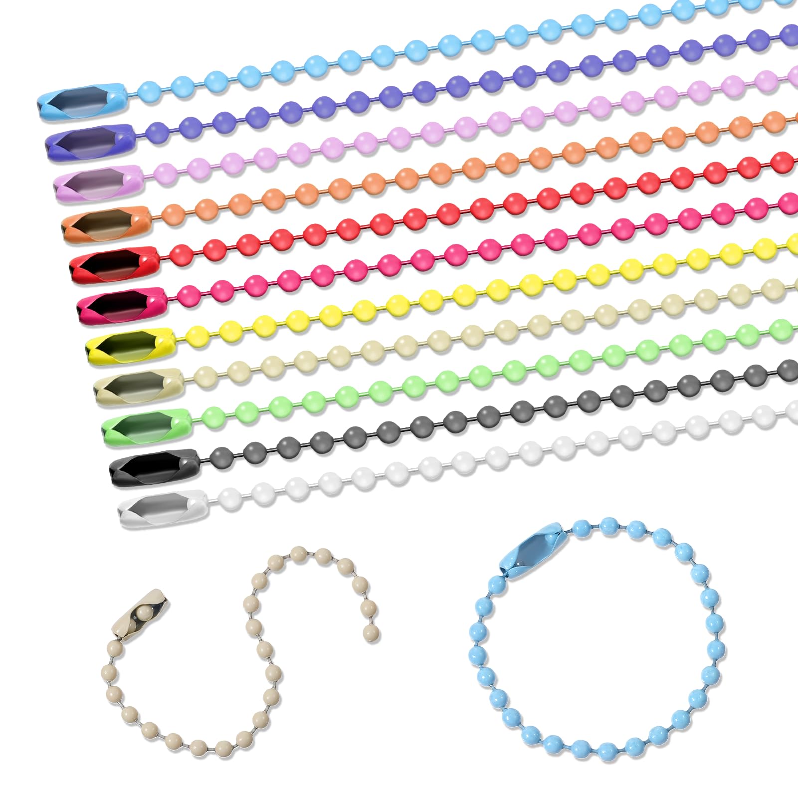 Amazon.com: 220 PCS Ball Chain Keychain, 4 Inch Ball Bead