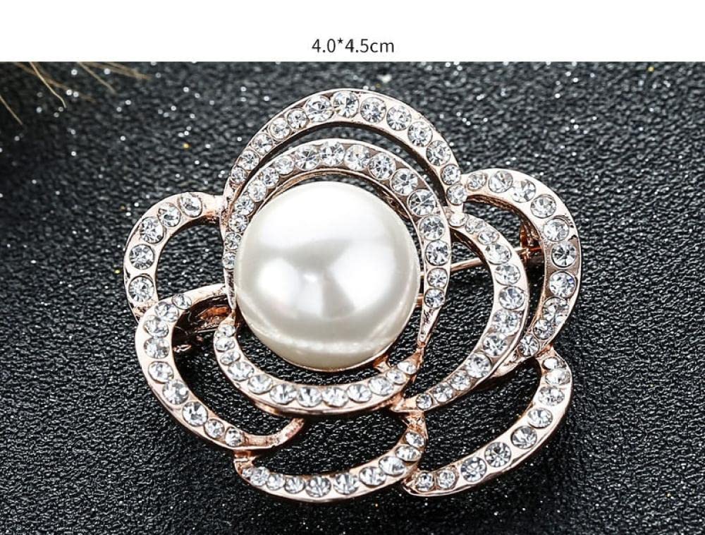 Spilla A Forma Di Cappello Con Cristalli Rosa E Verdi - Elegante Accessorio Donna In Zirconia Cubica Per Cappotto, Sciarpa O Borsa - 2