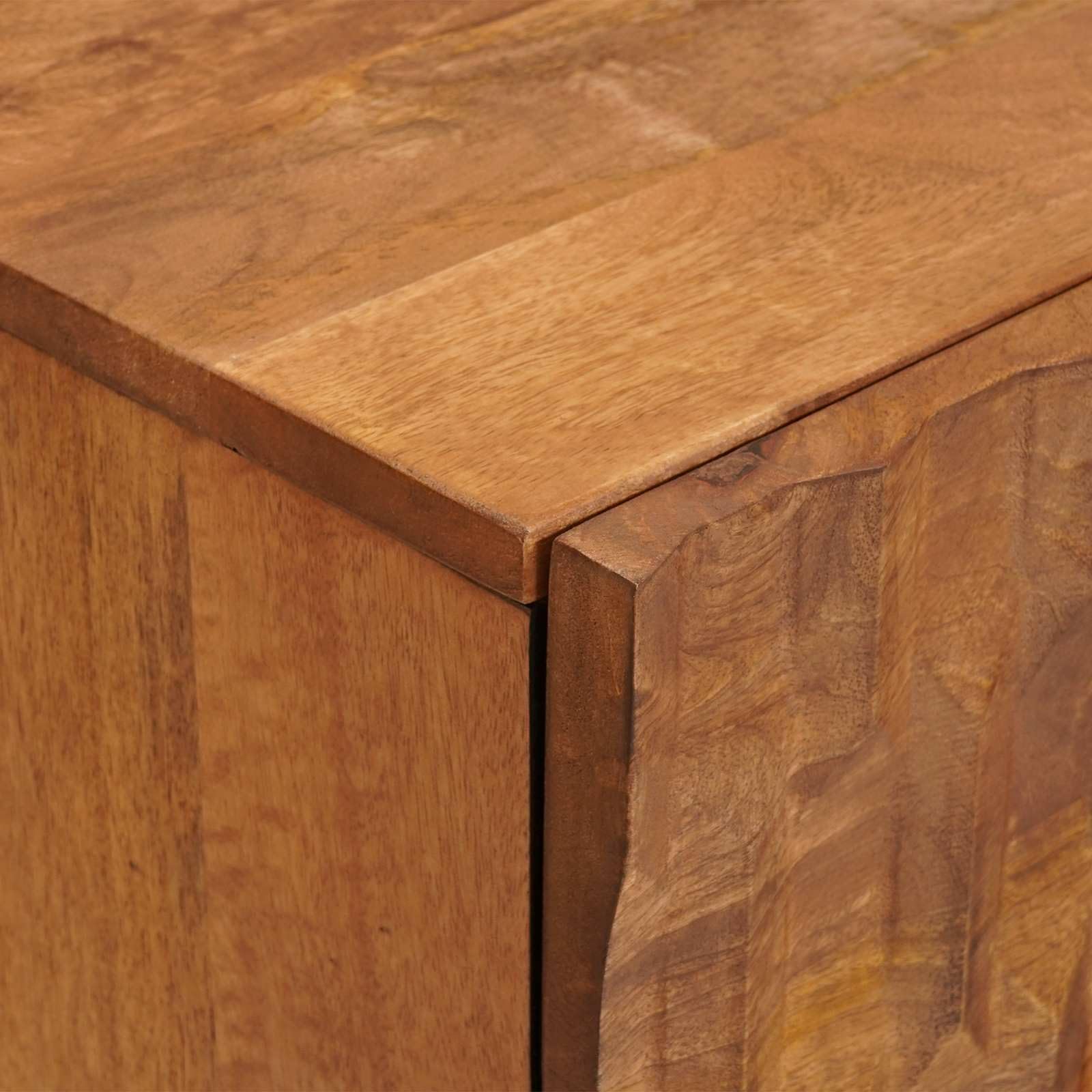 vidaXL Sideboard mit Speicher Akazienbraune Oberfläche 40 x 33 x 75 cm