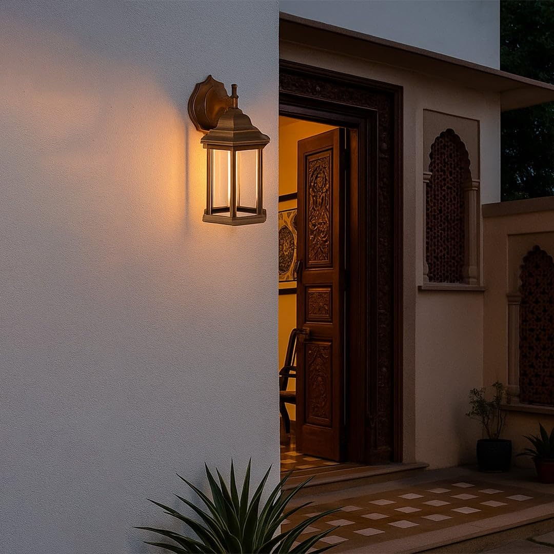 Whispering Homes Harlyn Outdoor Wall Light - Gold-image-23