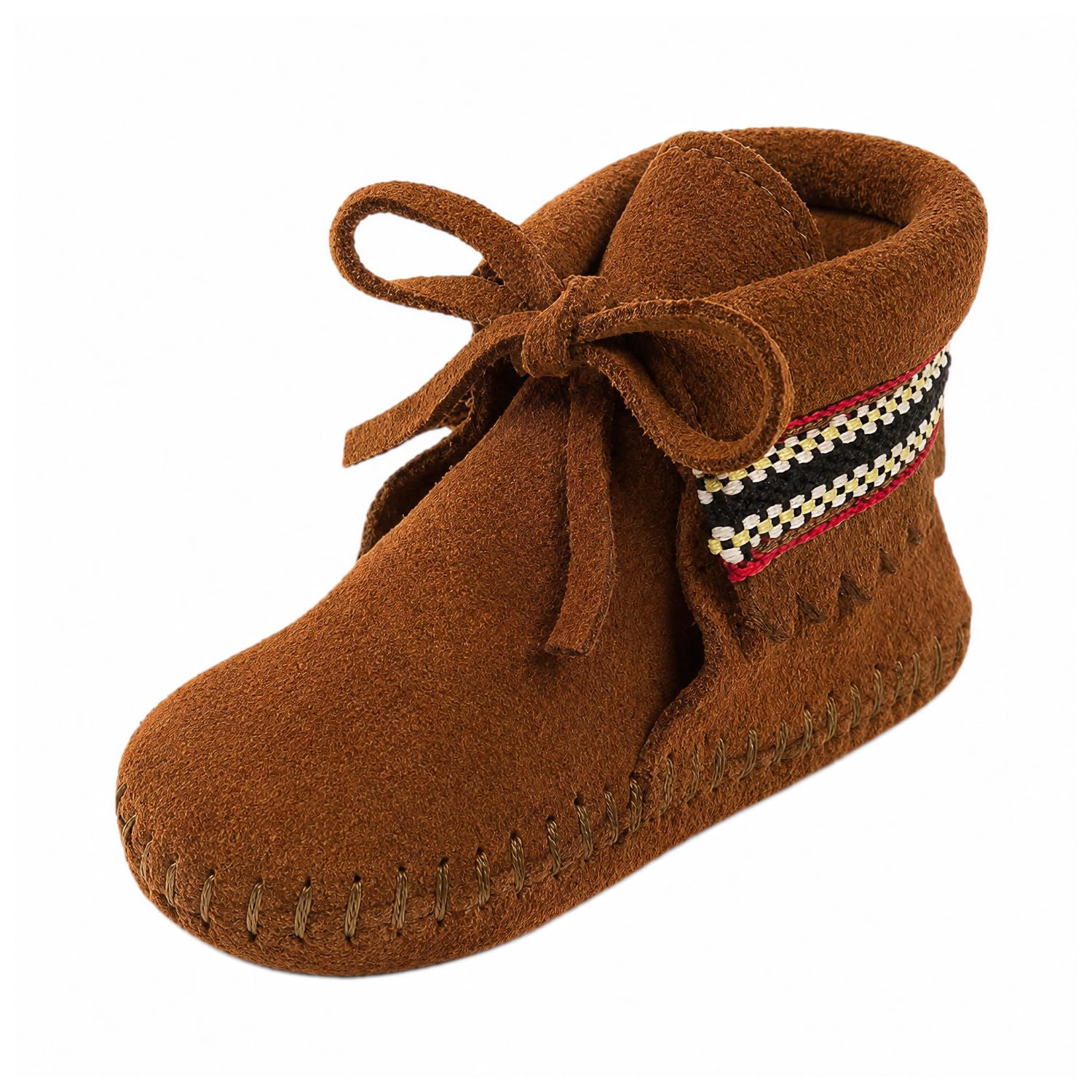 Minnetonka Braid Bootie Moccasin, brązowy (brązowy), 17 EU