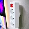 Badem10 Goliath Key Buttoned 3-Piece Group Socket Plug Socket Grounded Multiple Coupler Wireless