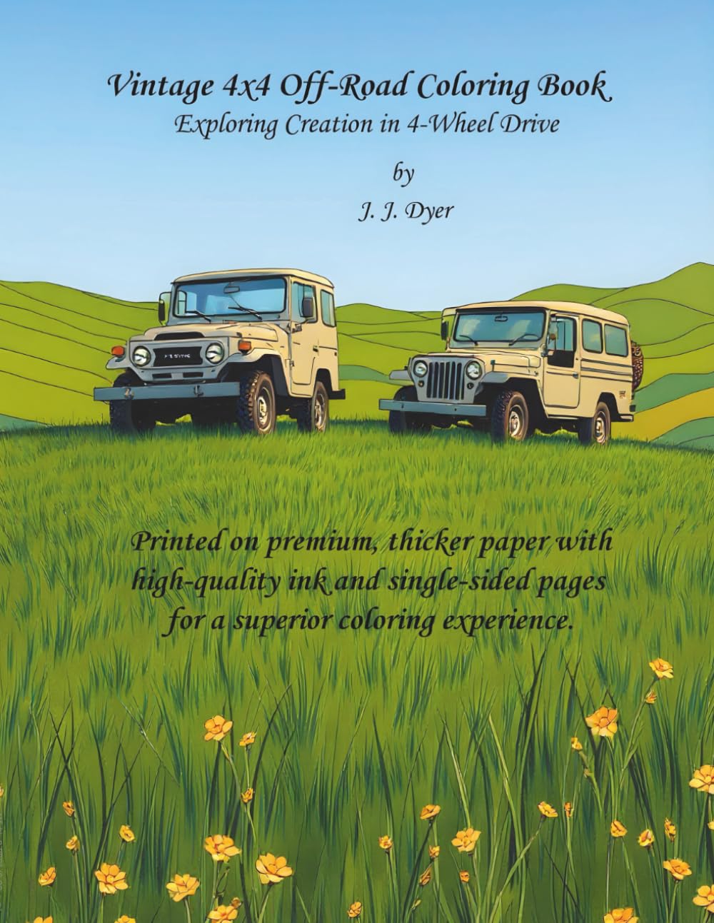 Vintage 4x4 Off-Road Coloring Book: Exploring Creation in 4-Wheel Drive