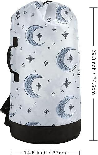 Vista 274 de Mochila de lavandería con correas ajustables para el hombro, bolsa de lavandería sucia para viajes, campamento, universidad, resistente, Rosa floral