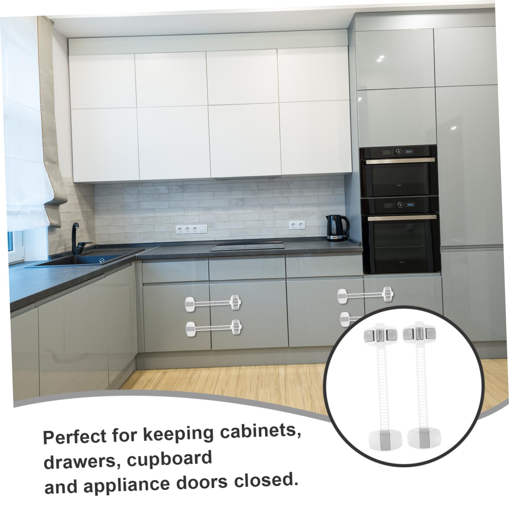 POPETPOP 10pieza Cerradura De Seguridad Para Armario Protector Multifunción Antipellizcos Para Bebés Para Puertas De Cocina y Dormitorio Material Seguro