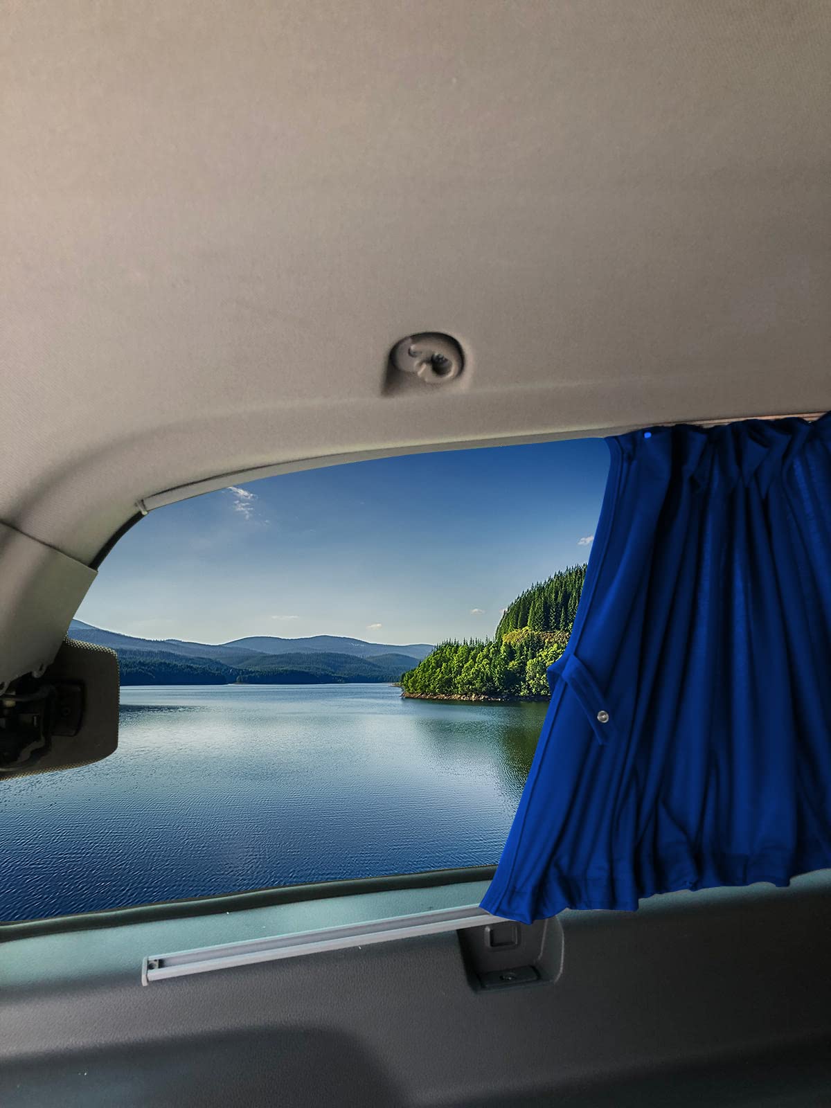 BREMER SITZBEZÜGE Tendine per tende parasole compatibili con Mercedes Vito Viano W639 Extra Lungo Interasse 2003 – 2014 in Blu Accessori per campeggio Camper Set 704