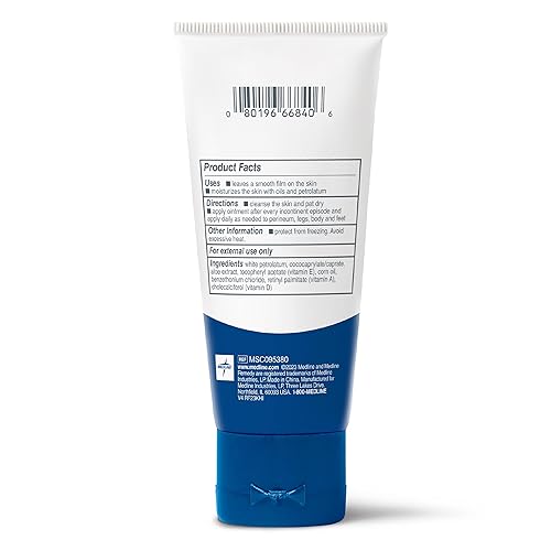 Miniatura 11 de Medline Remedy Essentials Ungüento (tubo de 7 onzas), 12 unidades, sin perfume, película hidratante transpirable, aloe, vitaminas A, D y E, cuidado