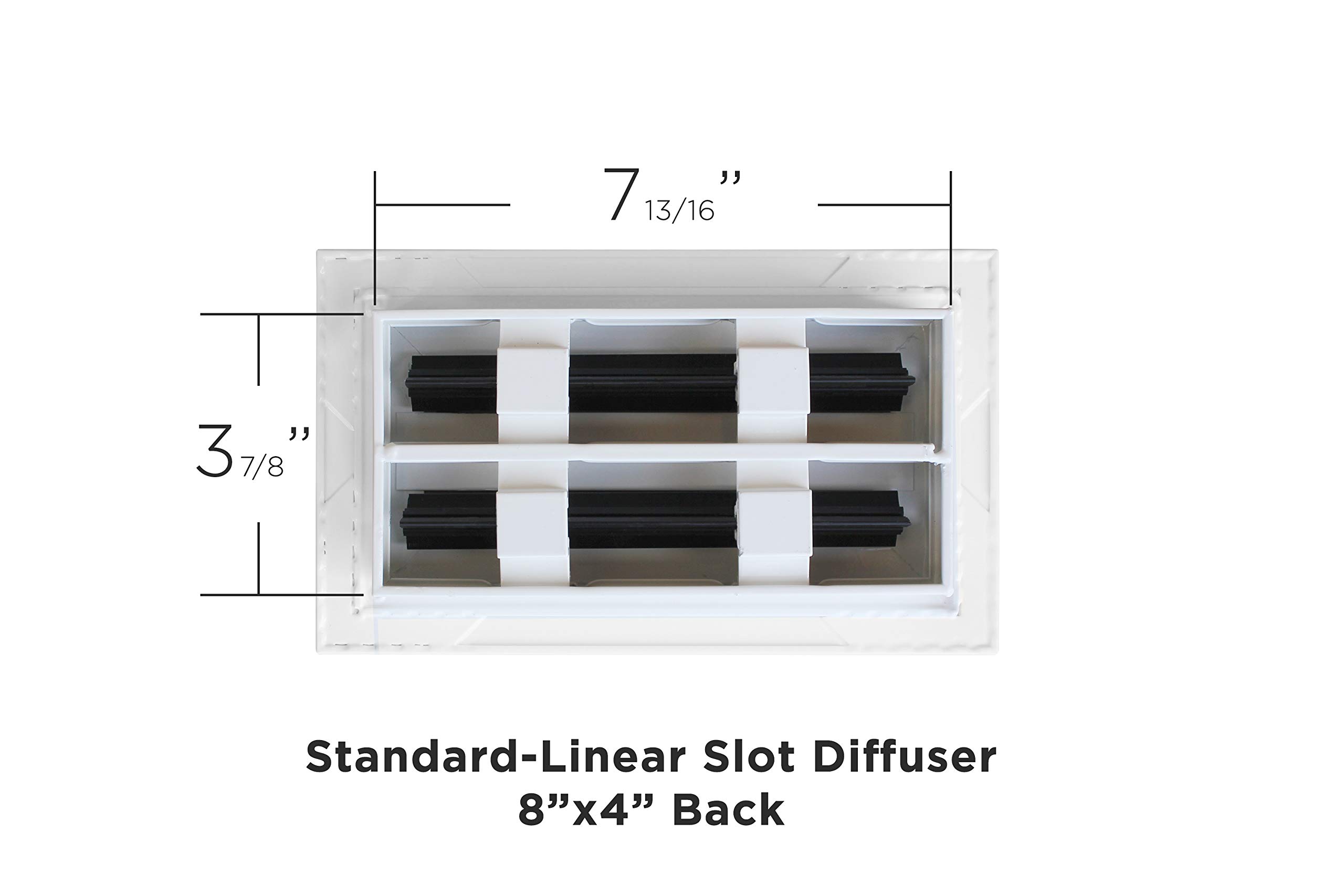 8x4 Standard Linear Slot Diffuser Texas Buildmart Modern AC Vent Covers for Ceilings, Walls