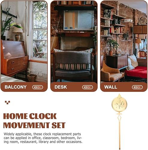 Miniatura 4 de SUPVOX Relojes de pared Reloj de pared de repuesto de péndulo Reloj de cuarzo Piezas de péndulo de metal Accesorios de péndulo para bricolaje