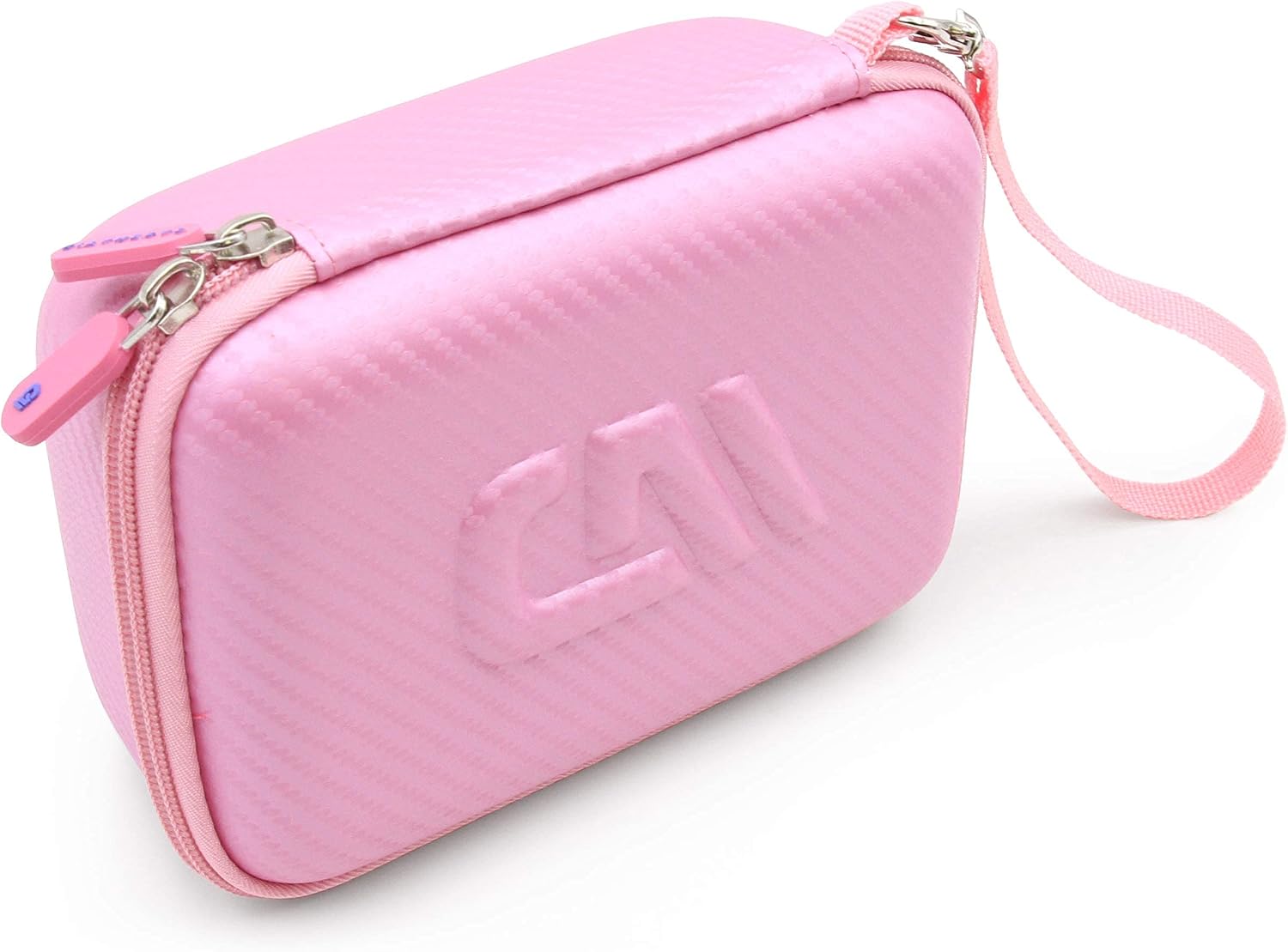CASEMATIX Pink Travel Case Bag Compatible with Asthma Inhaler, Masks, Spacer - Case Only
