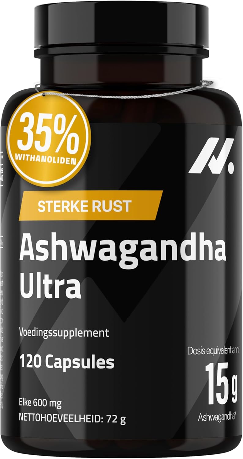 Ashwagandha Extract Shoden Ultra – Indian Ginseng with 35% Withanolides & Vitamin B6 – Anti-Stress & Cortisol Balance Supplement – Energy, Focus & Rest – 120 Vegan Ashwagandha Capsules