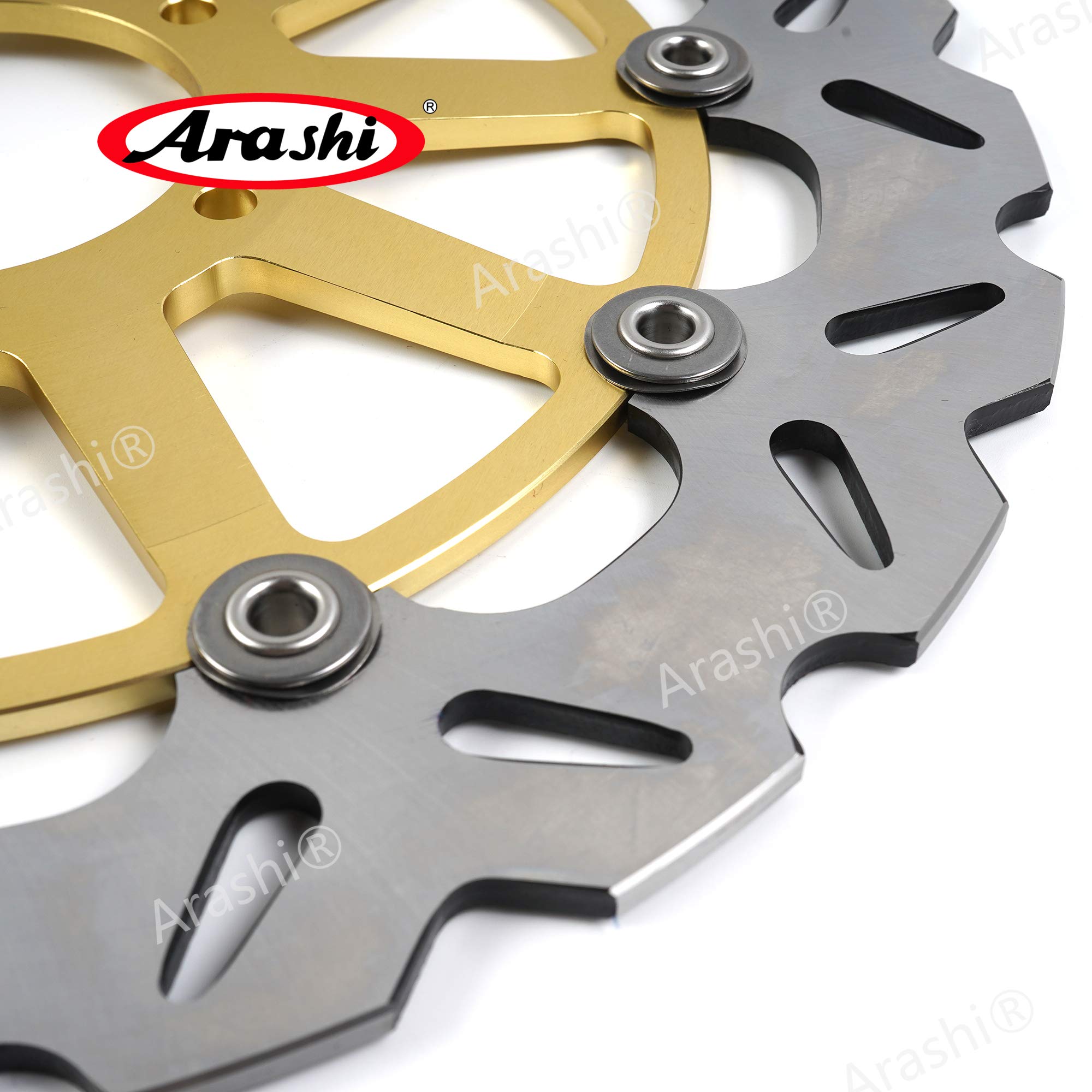 Arashi Rotores de discos de freno delanteros flotantes compatibles con Ducati Monster HYPERMOTARD 797 796 821 937 1100, SCRAMBLER 1100 PRO, DIAVEL MULTISTRADA 1200, DIAVEL 1262, XDIAVEL 1262 ABS