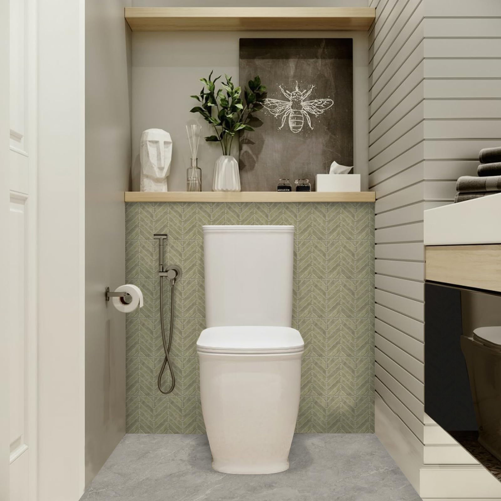 Pavimento Pvc Adesivo Piastrelle Adesive Cucina Bagno Adesivi Murali