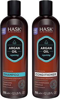 Argan Oil Repairing Shampoo + Conditioner Set | Color Safe, Sulfate-Free, Paraben-Free, Gluten-Free, Cruelty-Free, For All Hair Types | 12oz each