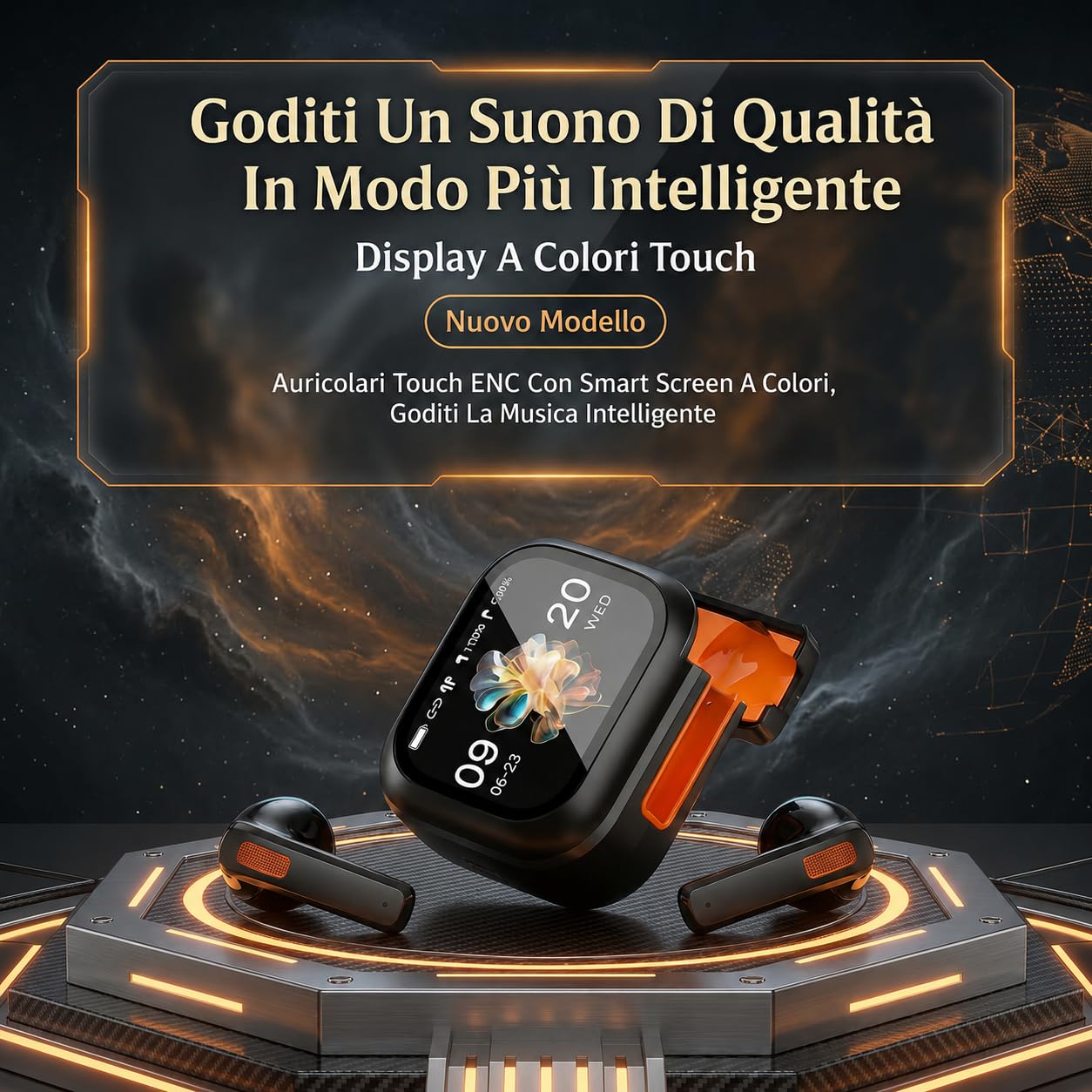 Luminea HTC Traduttore Cuffie Compatibili Con 156 Lingue Cuffie HTC Traduttore Istantaneo Per Viaggi Riunioni Studio e Conversazioni (nero)
