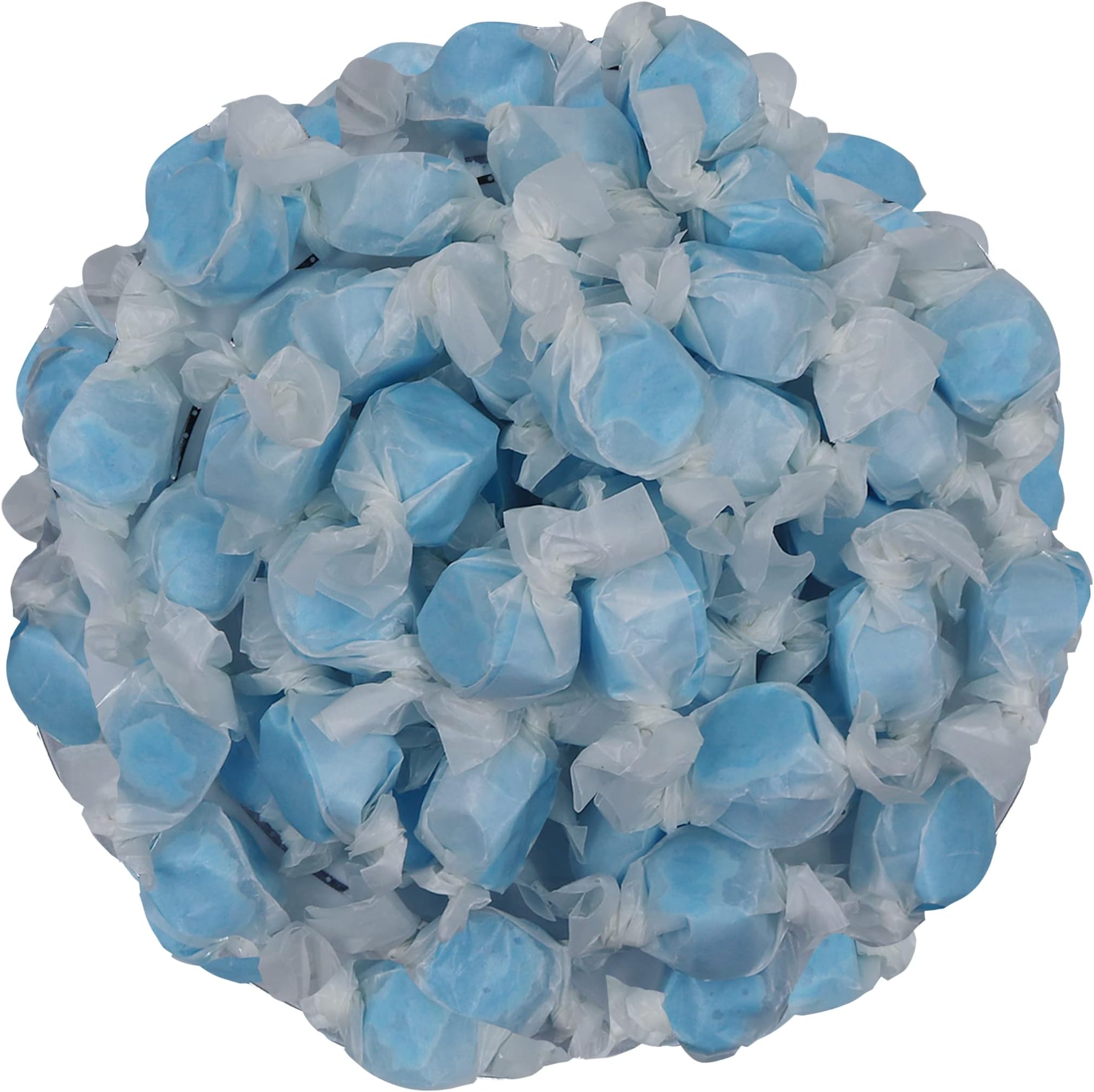 Gourmet Soft and chewy Salt Water Taffy Candies - Individually Wrapped - Bulk bags (Blue Raspberry, 5 Pound (Pack of 1))