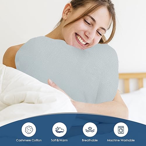 Miniatura 5 de Style Quarters - Manta de algodón de cachemira, 10 % cachemira, 90 % algodón, ligera, tamaño Queen, manta de cama transpirable y acogedora, manta de