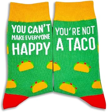 Taco Socks for Men Women, Taco Gifts, Taco Night Accessories, Taco Tuesday Gift, Mexican Gifts Taco Mexican Socks, Gifts for Mexican Fathers Day 013