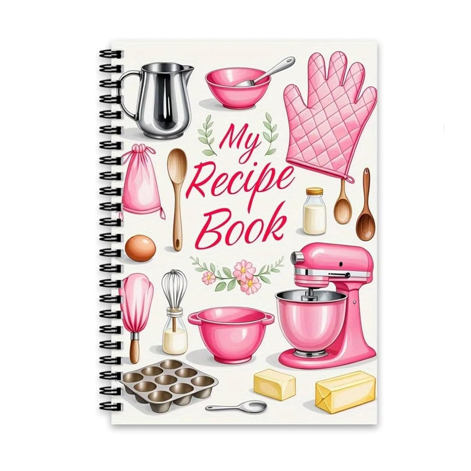 CartHome Recipe Journal, Pink Recipe Notebook for Planning, Notebook with Organised Sections for Kitchen Use, Personalised Cooking Diary with Cover Design,Handy Culinary Record Accessory-image-27