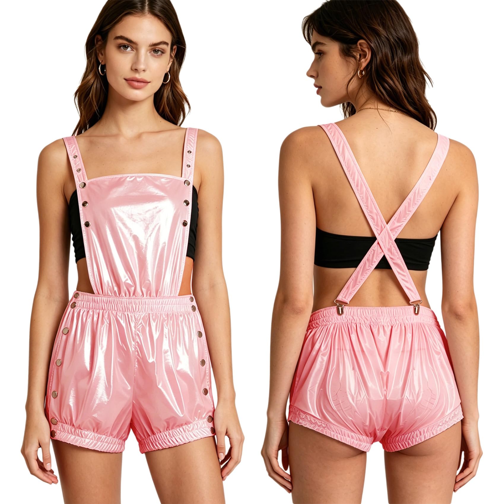Leotard de mujer con botones inferiores para máxima comodidad 5