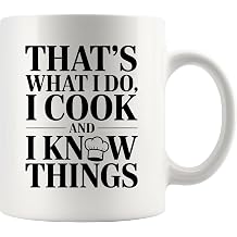 Panvola Thats What I Do I Cook and I Know Things Chef Mug 11oz White