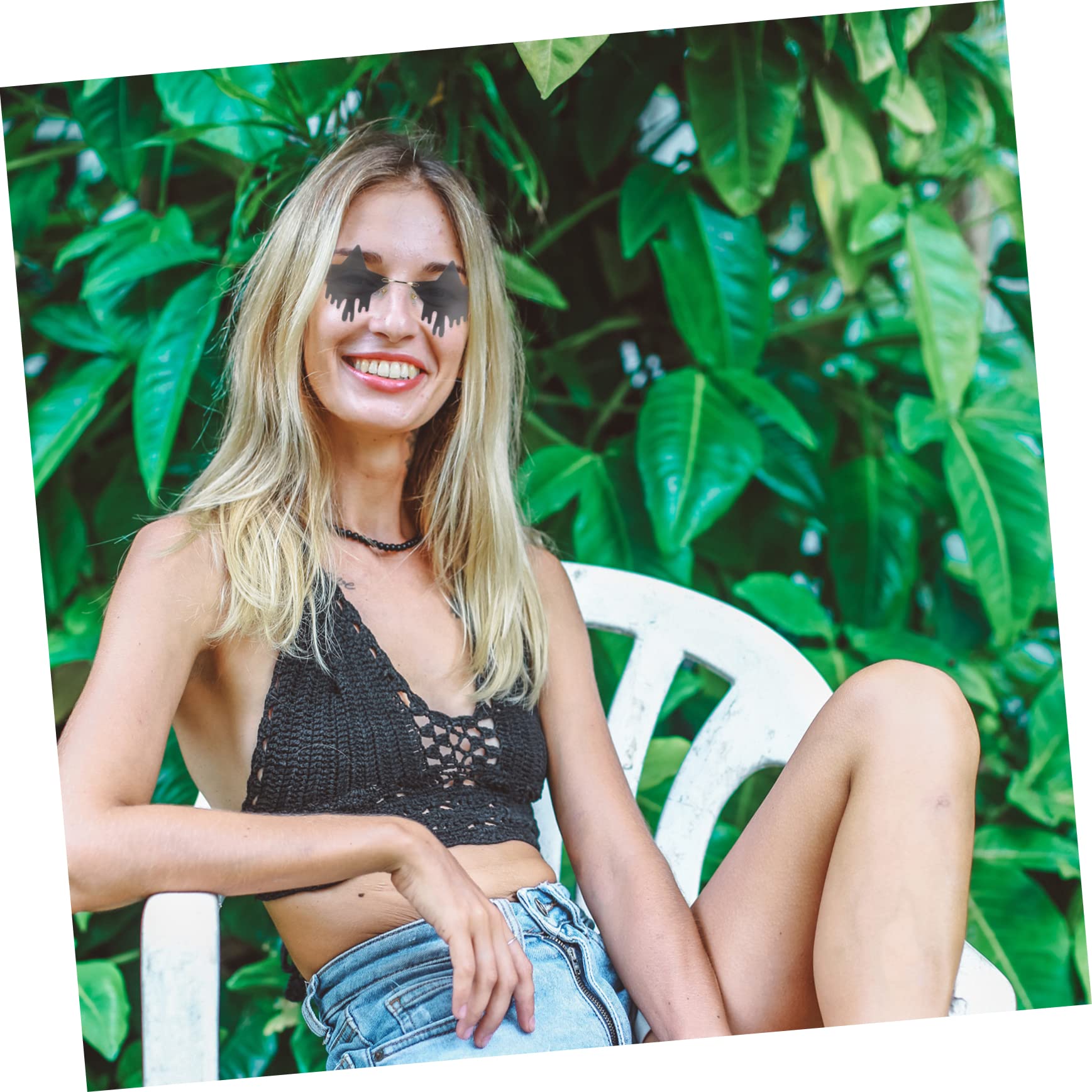 5paare Randlose Sonnenbrille Im Sternen-design Für Frauen Und Männer Für Partys Festivals Und Alltag Leicht Und Stylisch Für Jedes Outfit
