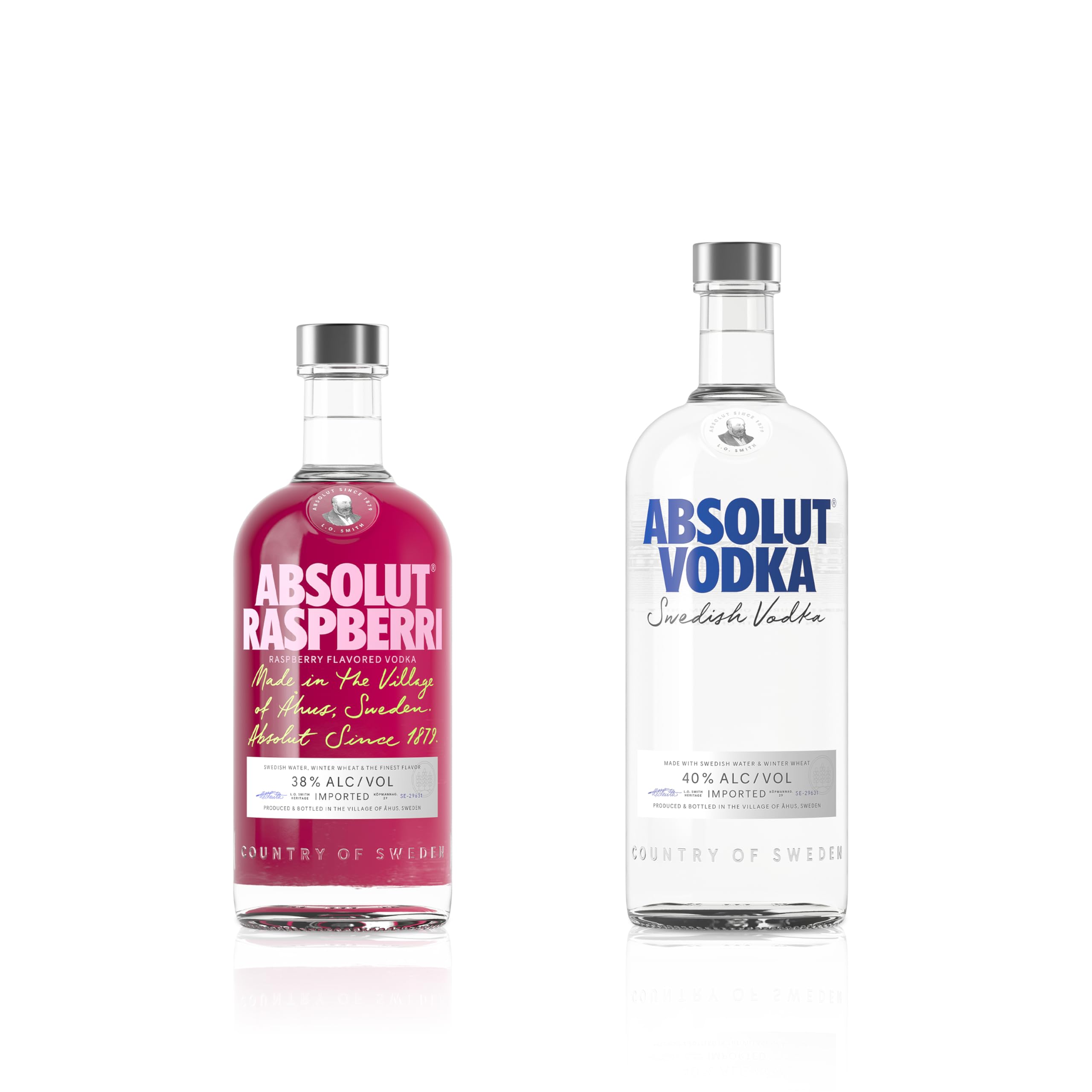 Absolut Vodka Framboise 70cl 40% & Vodka 1 L