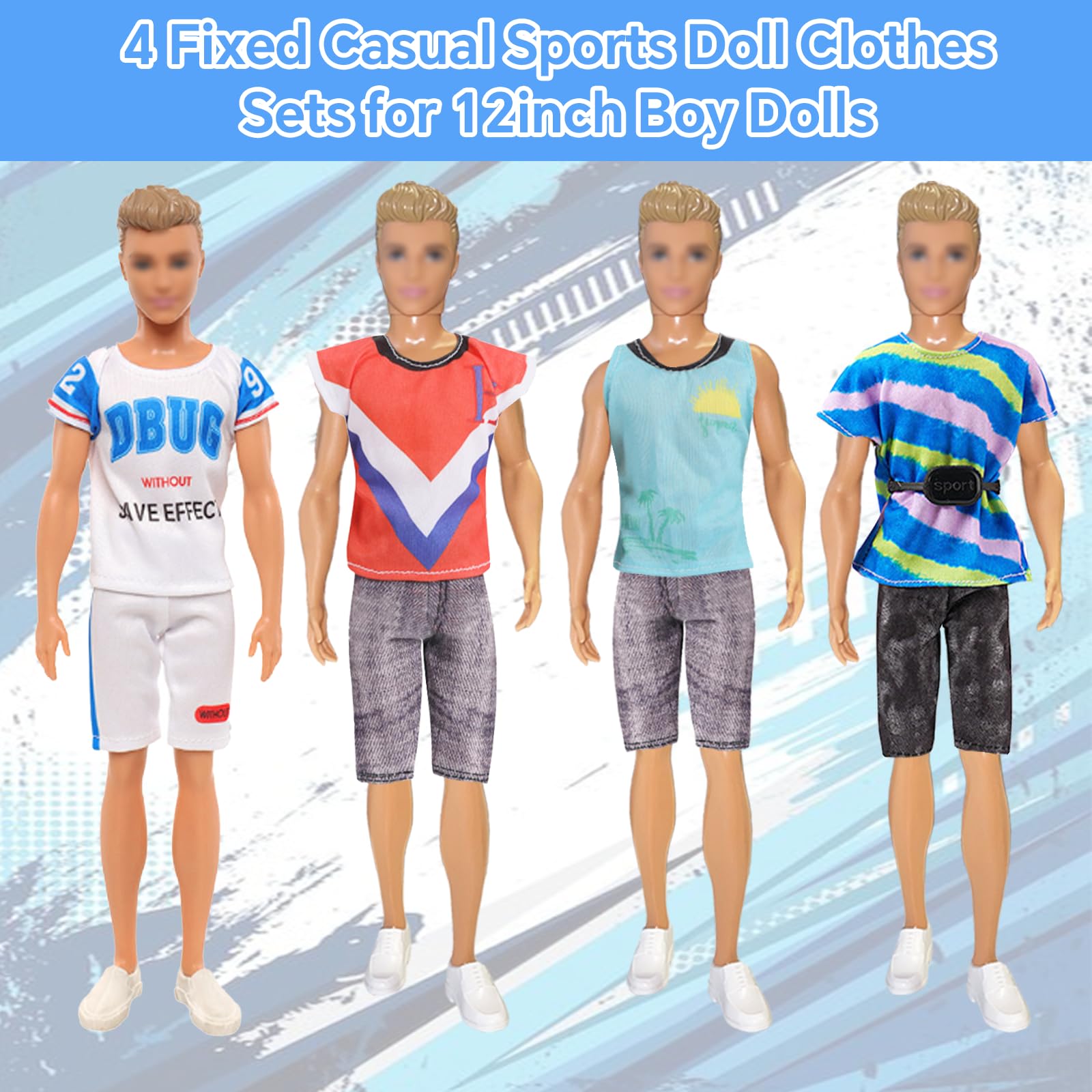 23-teiliges Puppenkleidung-Set Für Ken Puppen – Kleidung, Schuhe & Zubehör, Bunt Gemischt