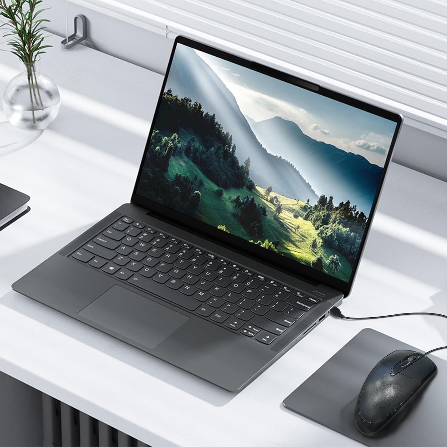 3-Button USB Wired Mouse, 2.4GHz, 1000 DPI Optical Tracking, for PC/Mac/Laptop - Black - Image 3