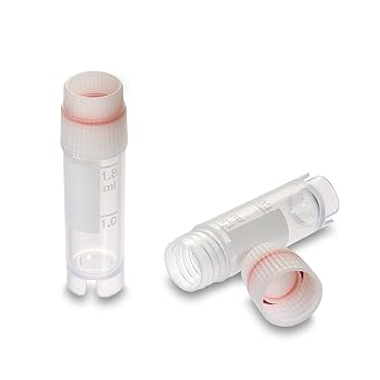 CellProTM 2mL Cryovial, Externally Threaded Caps, PP, Sterile, Self Standing with NoLeakTM Technology, 500/Case