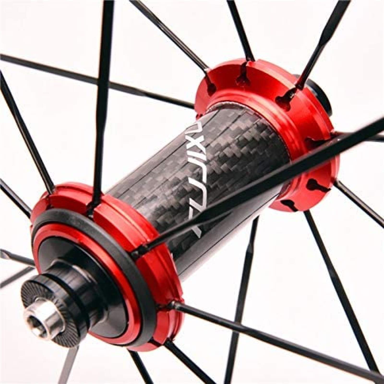 Zestaw kół rowerowych 700C do roweru szosowego z podwójną ścianką piasta z włókna węglowego hamulec V/C 40MM obręcz przód 18H tył 21H koła 8 9 10 11 prędkości