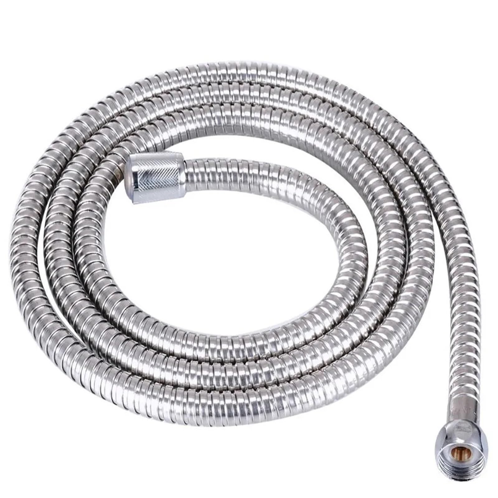 Manguera ducha Manguera de cabezal ducha mano PVC, tubo agua Universal Flexible antibobinado a prueba explosiones, extensión manguera for grifo baño(Stainless Steel-2.5m)