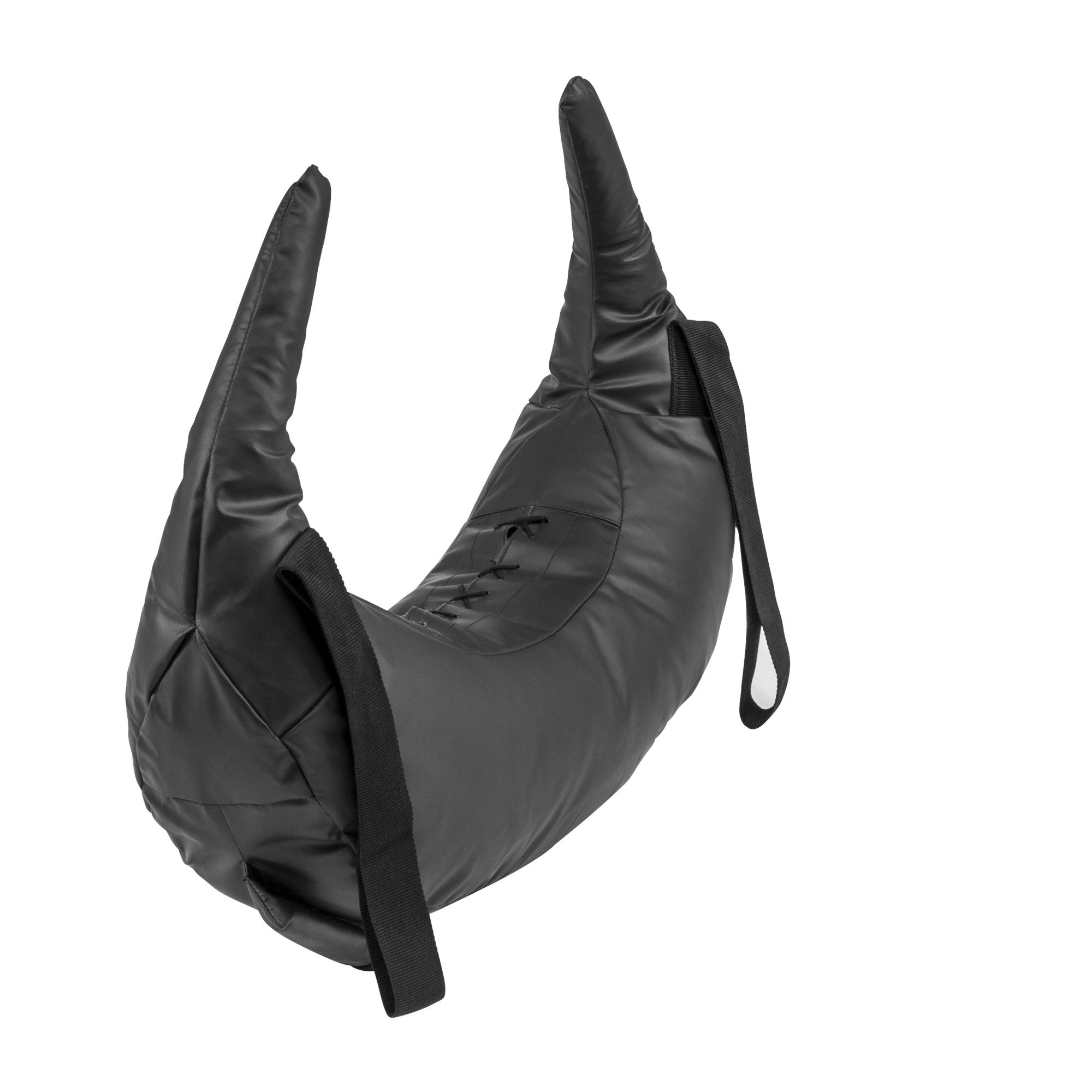 Gorilla Sports Fitness Bulgarian Bag Saco de Arena Negro 17 KG | Piel Sintética, Disponible en 5 kg, 8 kg, 12 kg, 17 kg, 22,5 kg