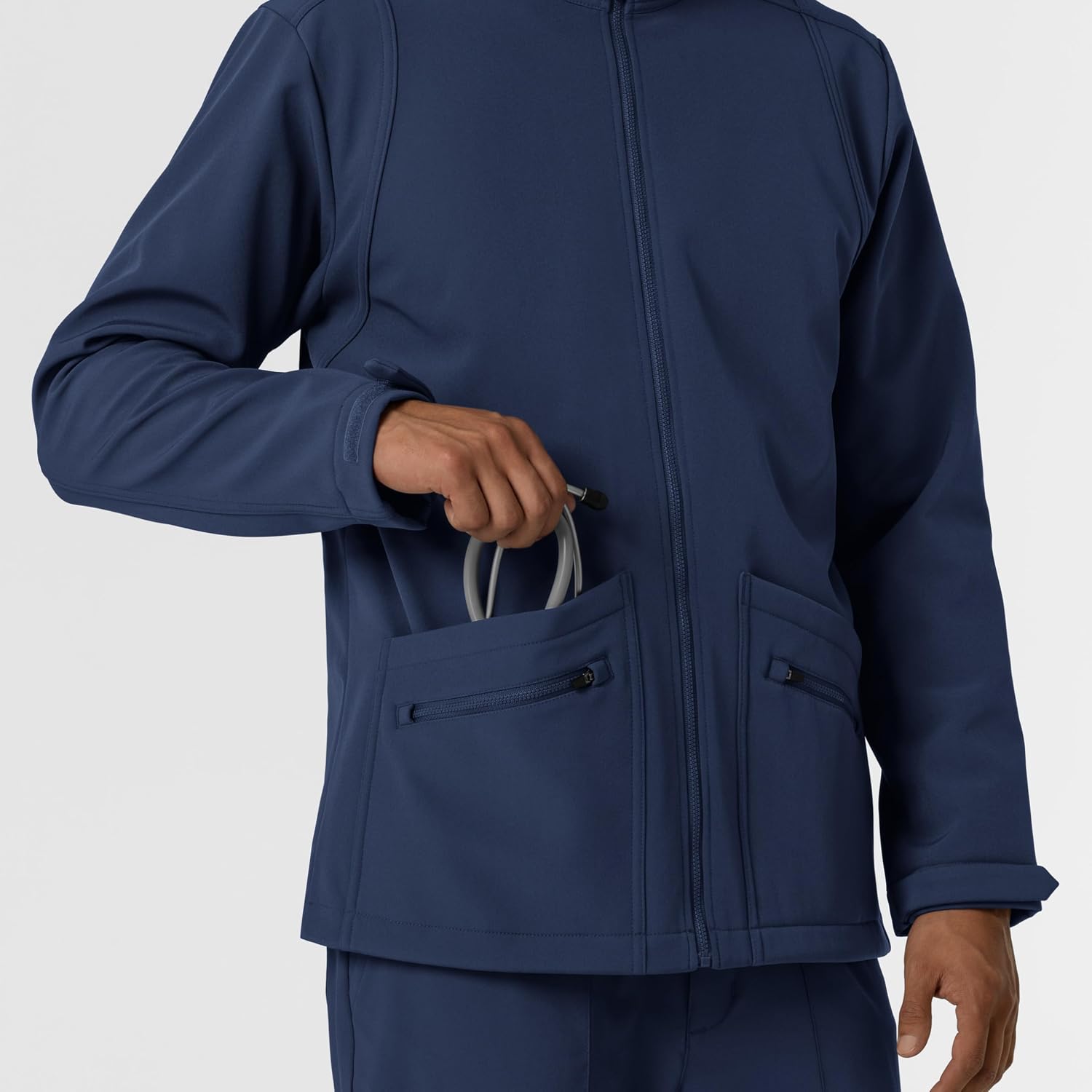 WonderWink Men's Men's Soft Shell Scrub Jacket