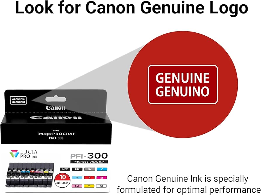 Amazon.co.jp: Canon PFI-300 Lucia PROインク インクタンク10個