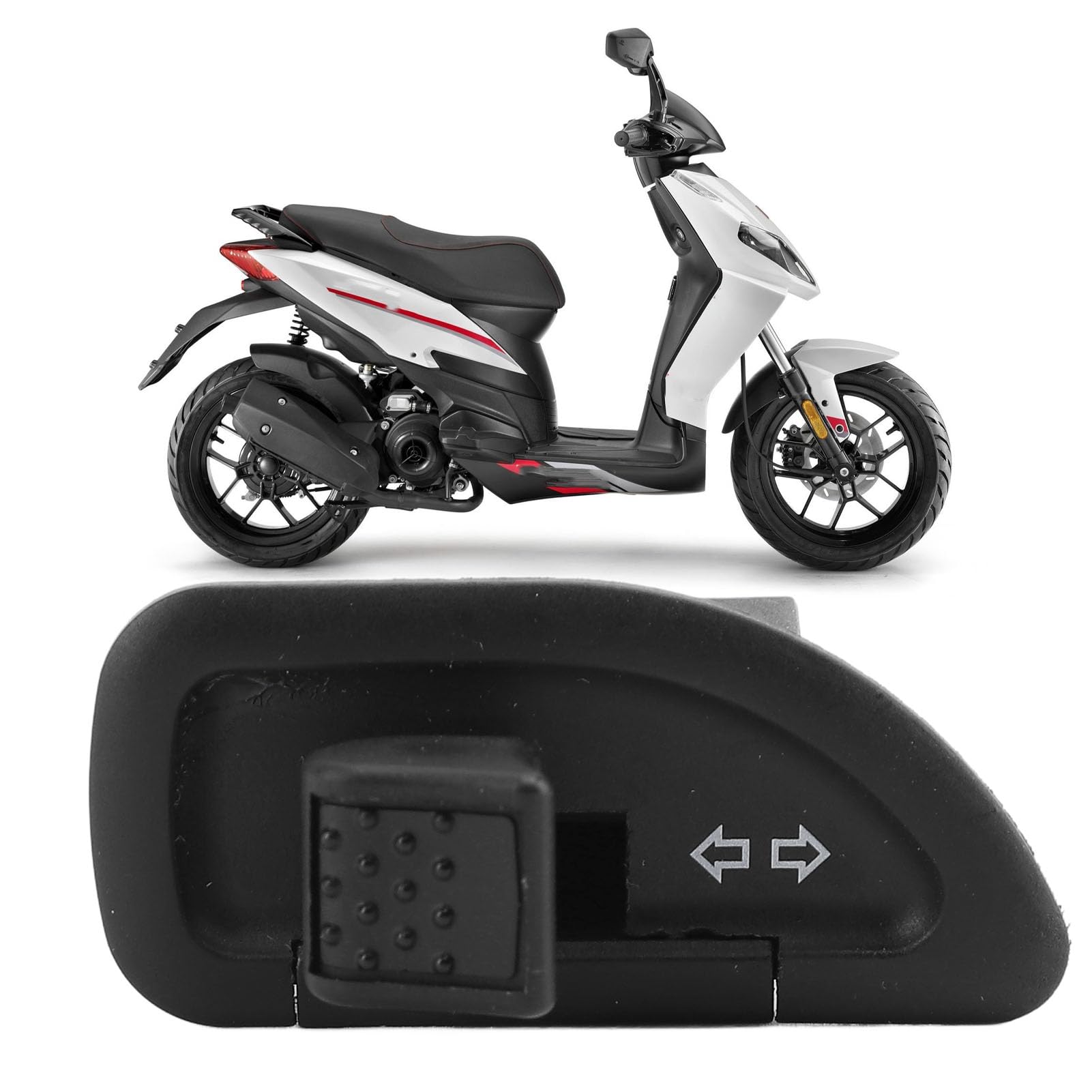 Interrupteur Clignotant Moto ABS | Remplacement Pour Piaggio Fly, X7, X-Evo, Sportcity, Scarabeo, Derbi | Installation Directe