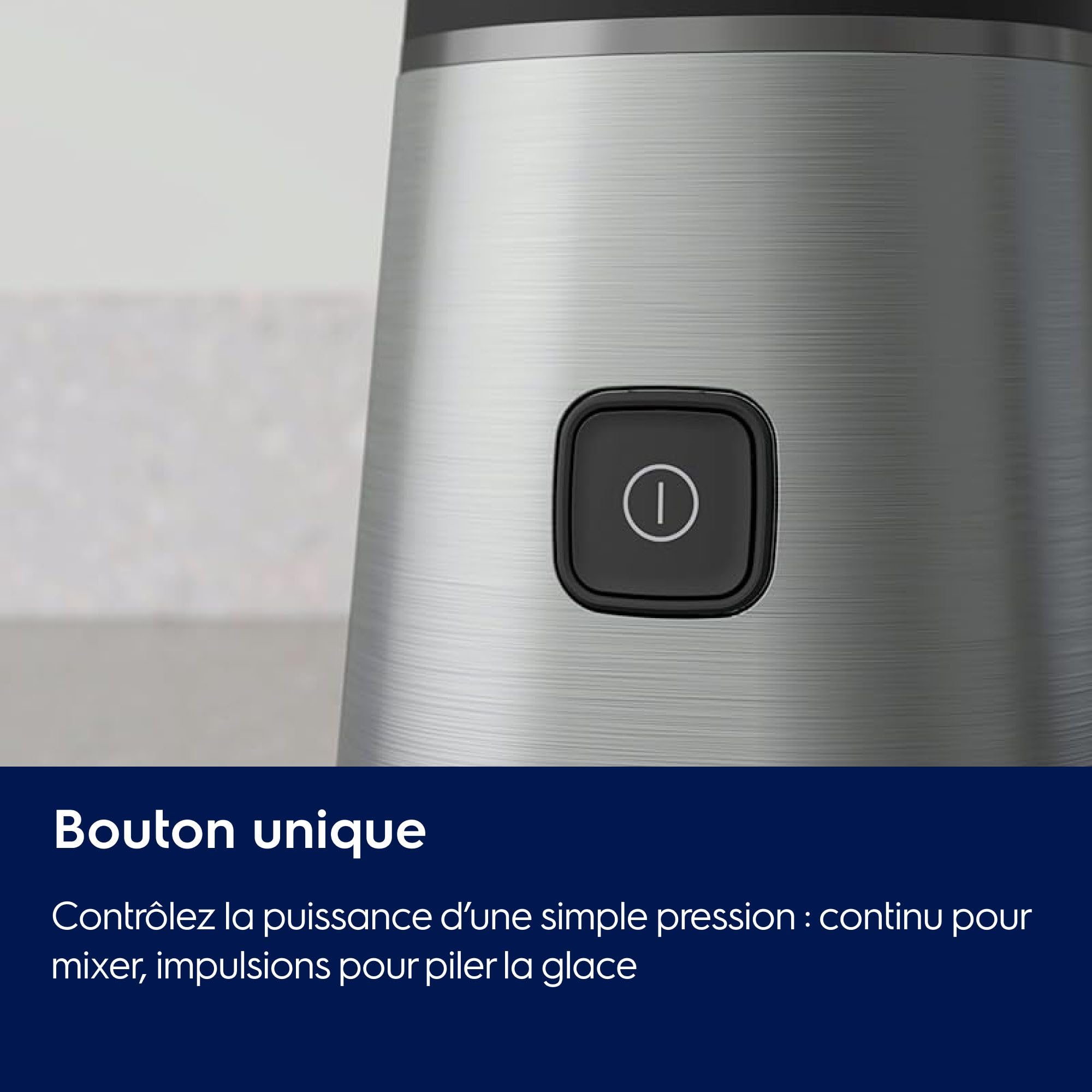 Electrolux Mixeur Sport Create 3 E3SB1-4ST, Lames robustes TruFlow, 2 bouteilles nomades pratiques de 600 ml, Bouton unique, Capacité du bol 0,92L, 300W, Acier inoxydable