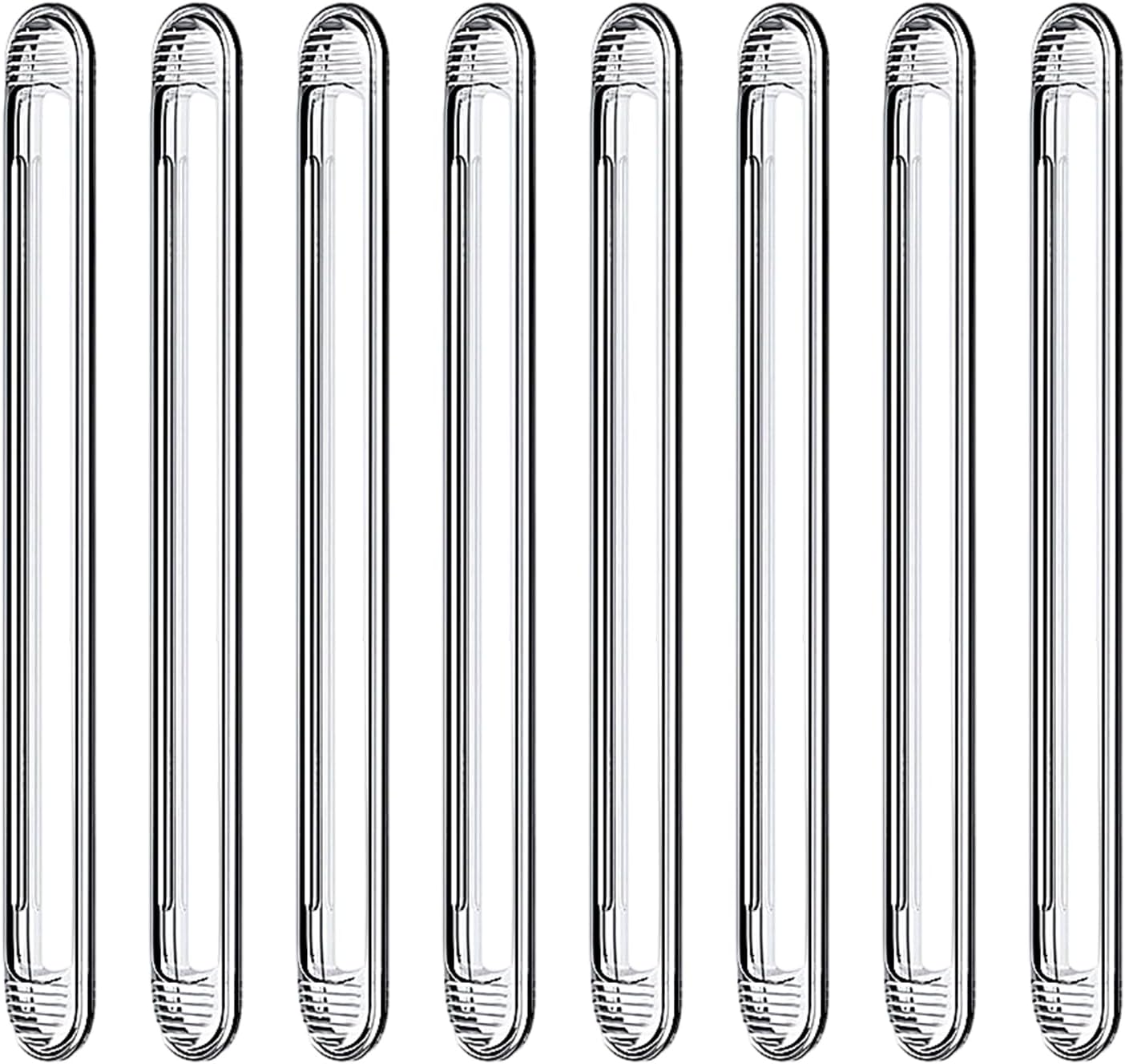 Wall Protector Self Adhesive, Clear Wall Protector for Furniture Protection, Anti Collision Wall Padding for Chair Backs and Cabinet Doors, 8-Piece White Set for Home and Office Use