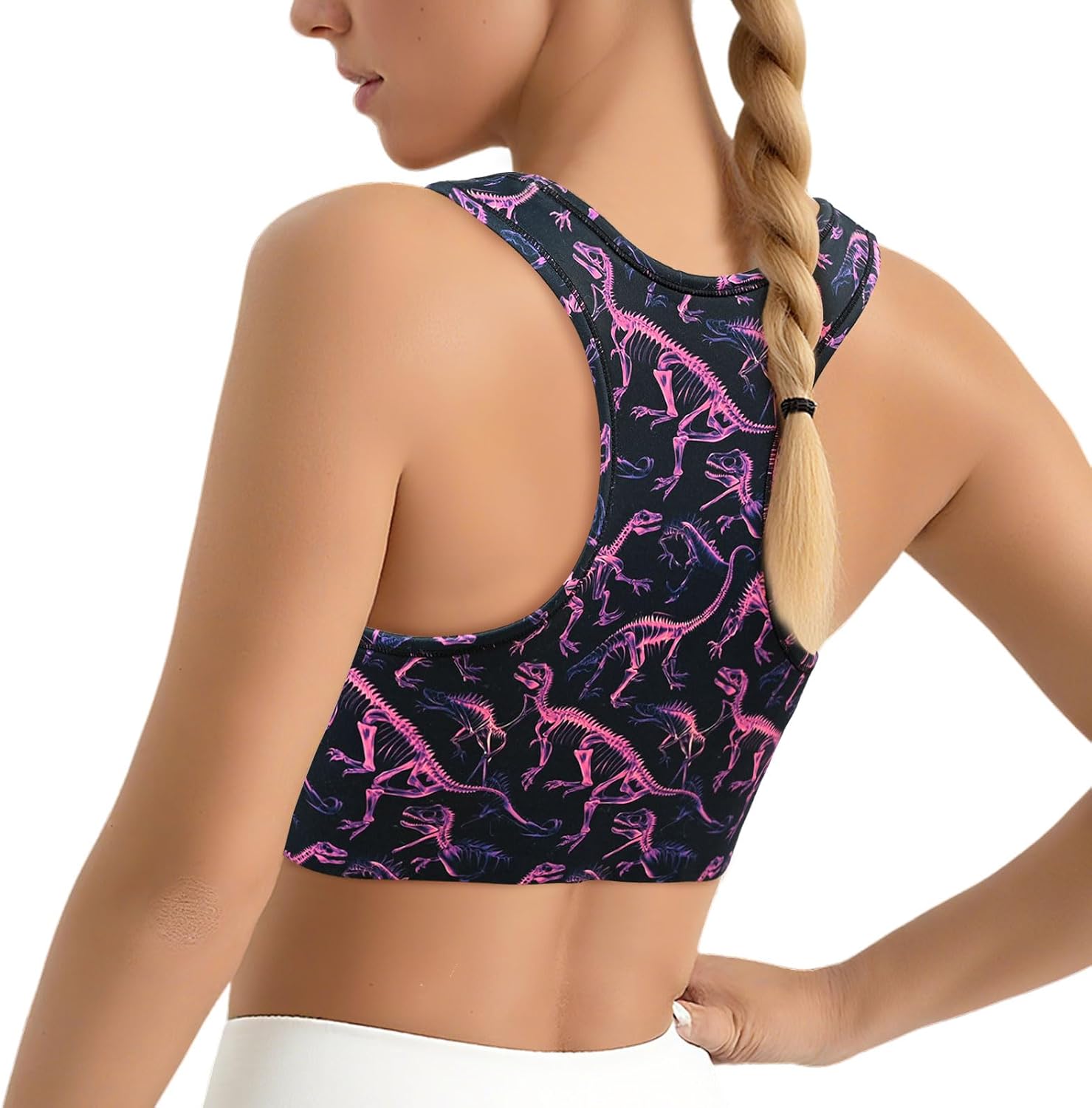 Sports Bra for Women Racerback Workout Bras Padded Crop Tank Top for Yoga Gym Fitness